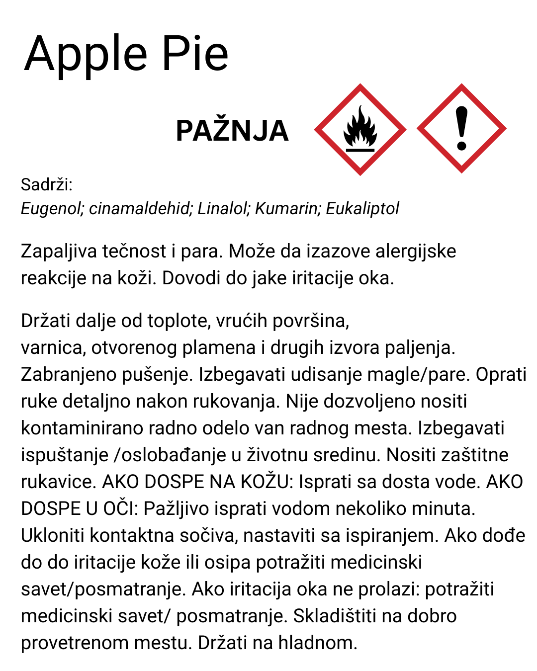 Miris za sveće Apple Pie