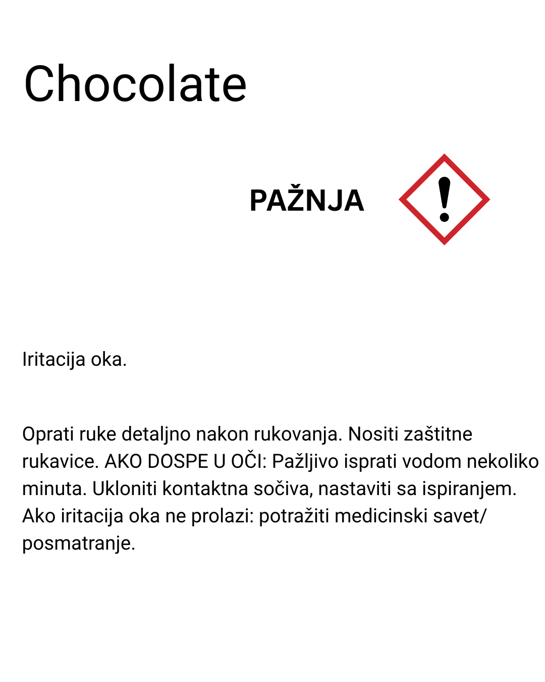 Miris za sveće Chocolate