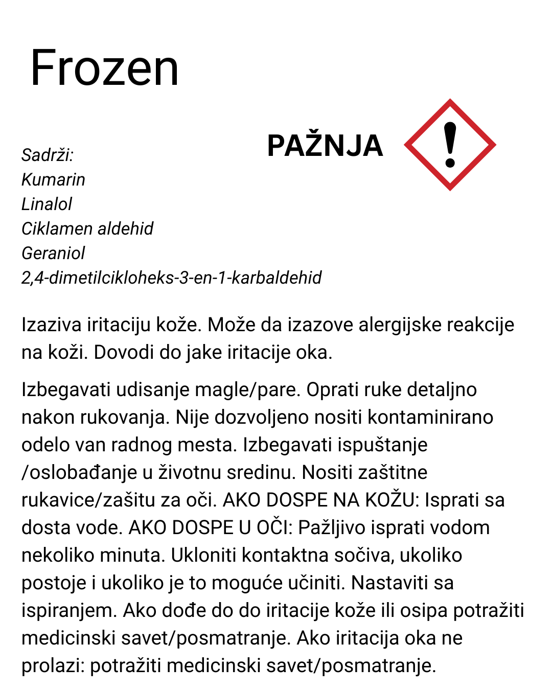 Miris za sveće Frozen