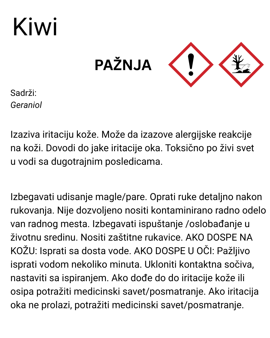 Miris za sveće Kiwi