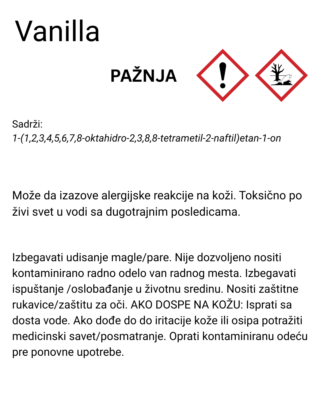 Miris za sveće Vanilla