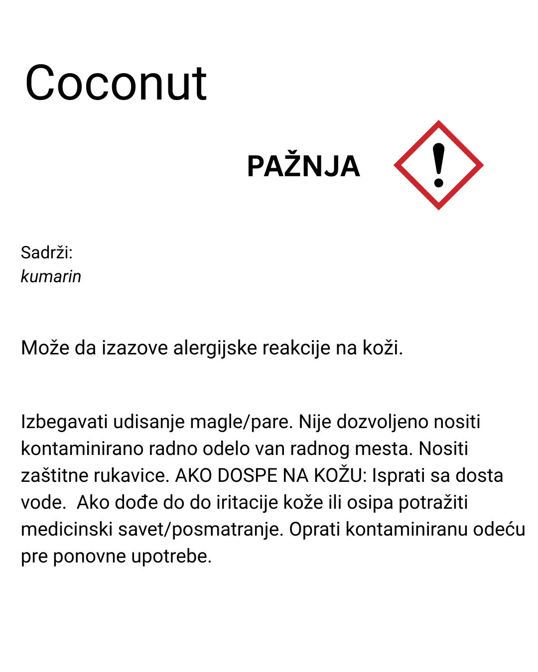 Miris za sveće Coconut