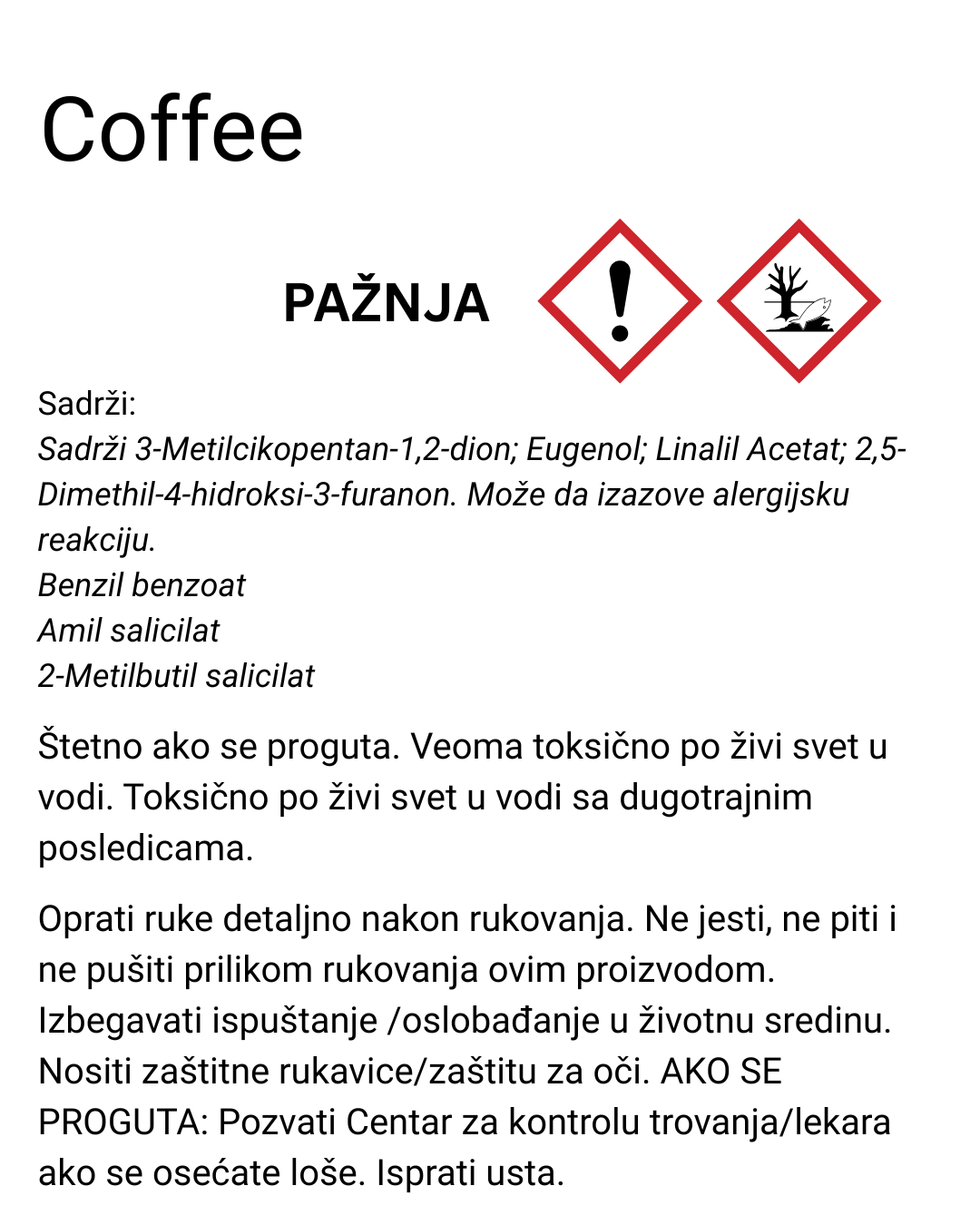Miris za sveće Coffee