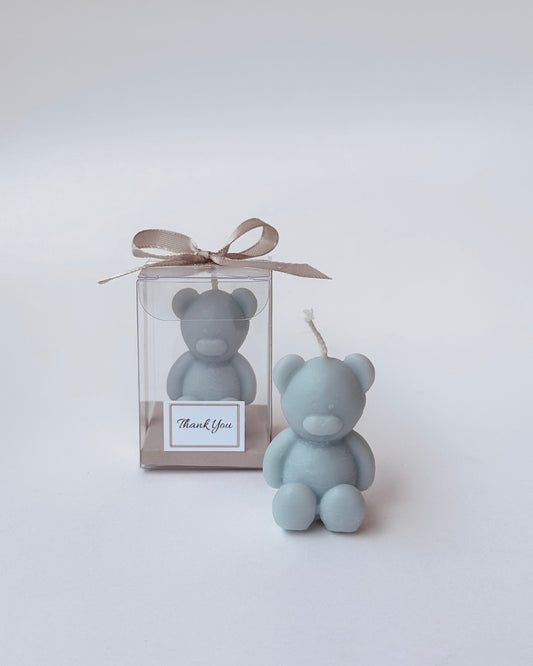 Teddy Gift Box sveća - poklon za goste